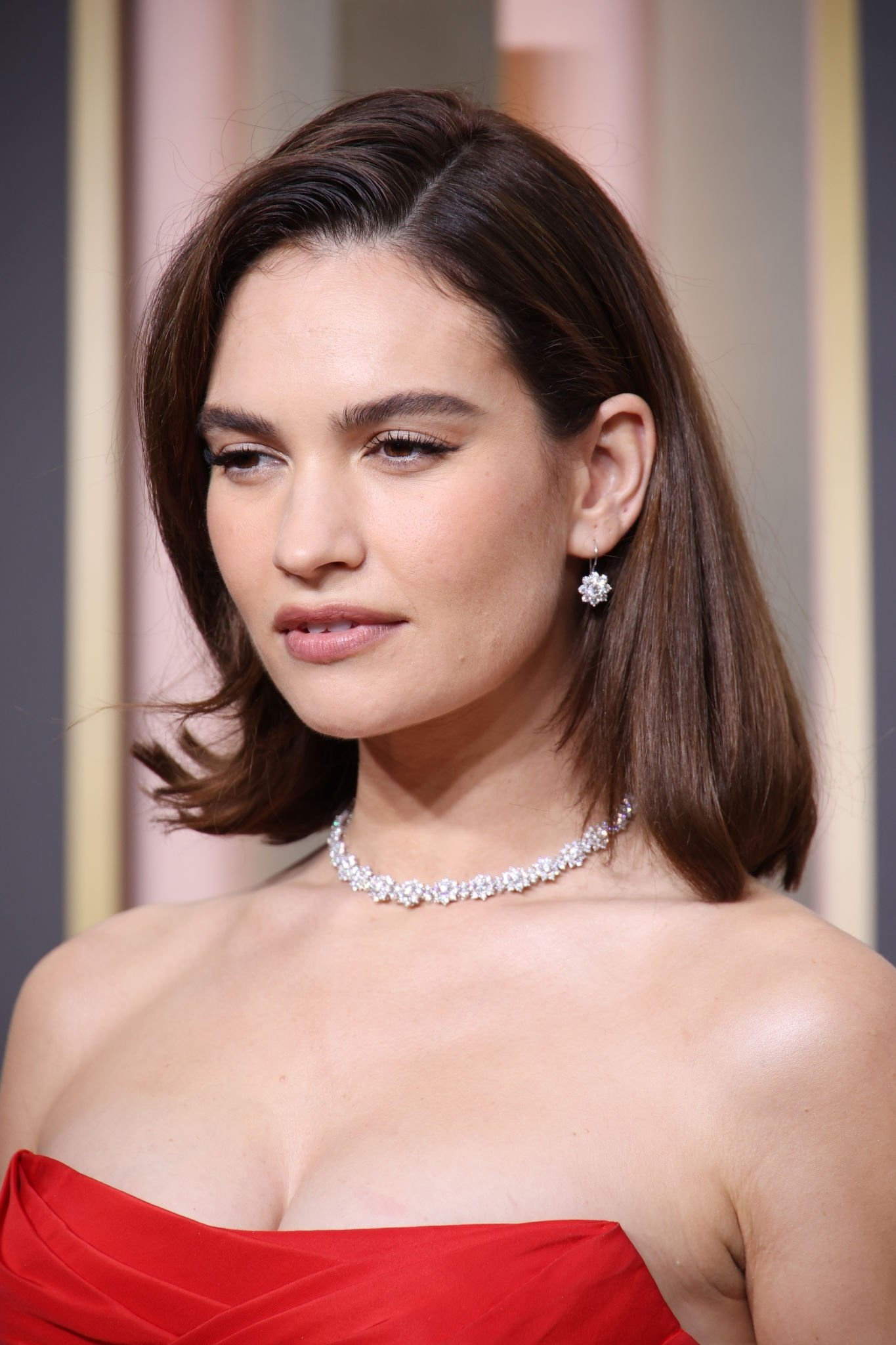 Лили Джеймс Lily James фото 1362015 Lily James 80th Annual