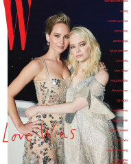 Emma Stone and Jennifer Lawrence – W Magazine (January 2018) фото №1027818