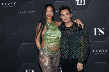 Rihanna - Fenty Beauty & Fenty Skin 'F Club' Party in Los Angeles 02/11/2022 фото №1337363