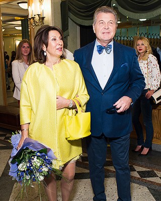 Лев Лещенко с супругой