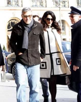 Джордж и Амаль Клуни в Париже