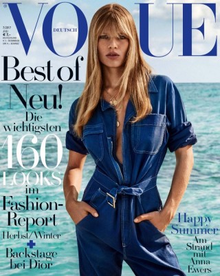 Фото 58381 к новости Анна Юэрс в немецком Vogue