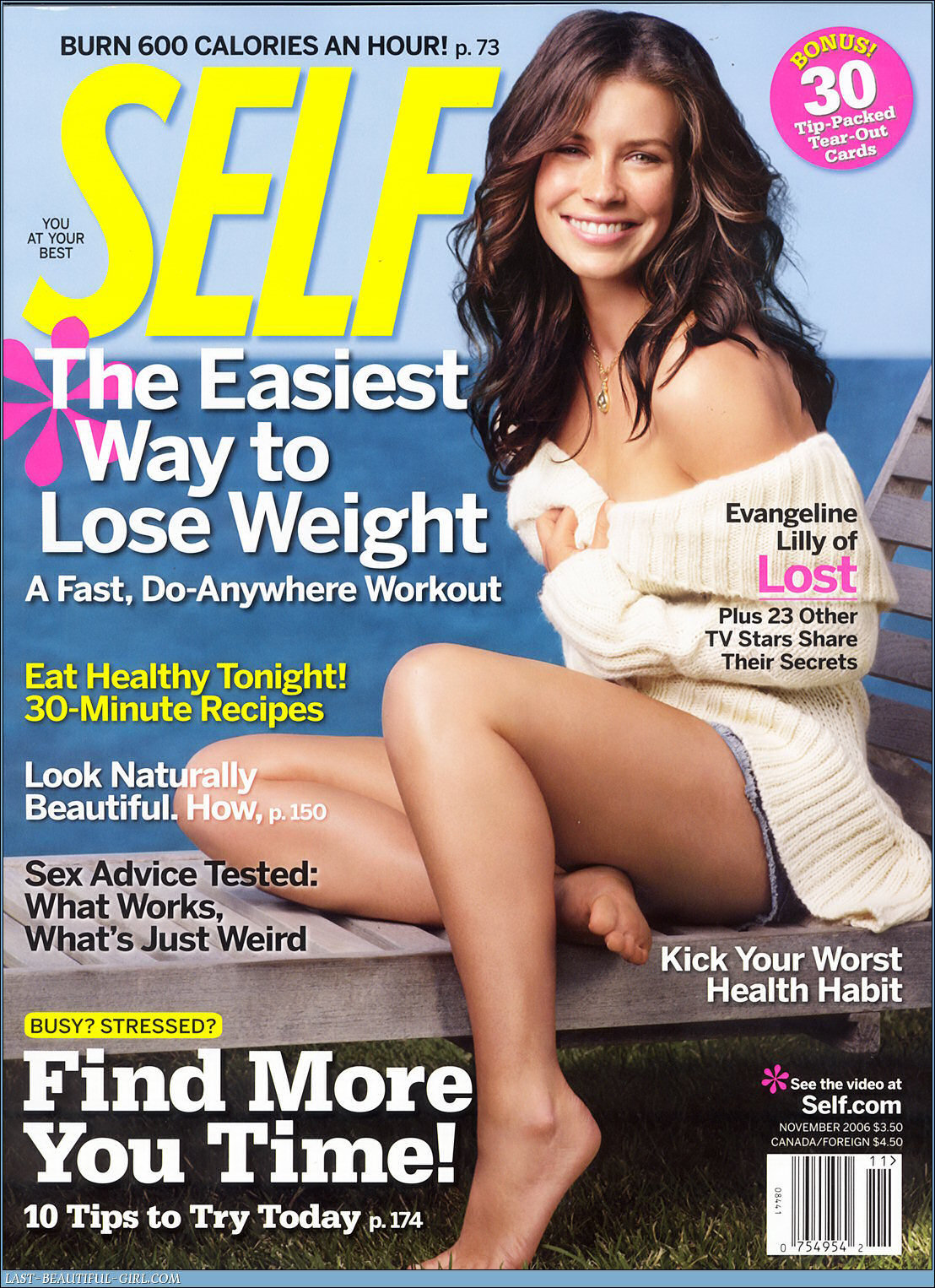 evangeline lilly womens health