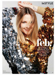 Drew Barrymore in Instyle Magazine, February 2018 фото №1027645
