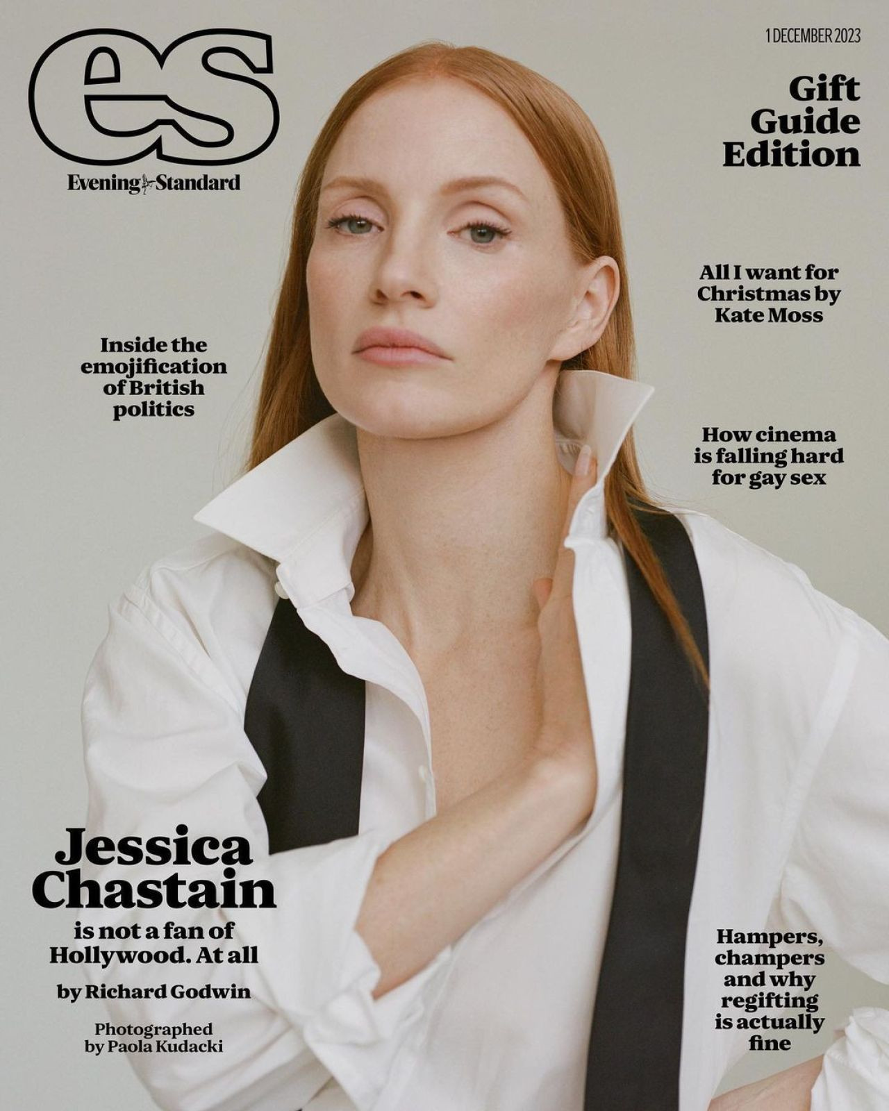 Джессика Честейн - Jessica Chastain фото №1381936 - Jessica Chastain –  Evening Standard Magazine, December 2023