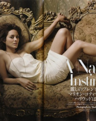 Фото 5347 к новости Марион Котийяр в журнале Harper's Bazaar декабрь 2009. Япония