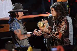 Джонни Депп и Стивен Тайлер