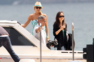 Джордж Клуни и Стейси Киблер отдыхает в Италии