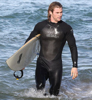 Крис Хемсворт на отдыхе