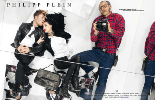 Эд Вествик, Сабрина Найт и Терри Ричардсон в рекламе Philipp Plein