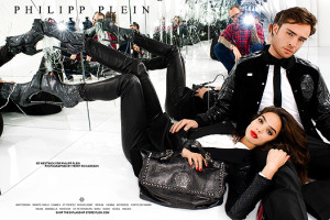 Эд Вествик, Сабрина Найт и Терри Ричардсон в рекламе Philipp Plein