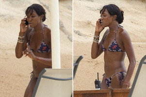 Наоми Кэмпбелл на отдыхе