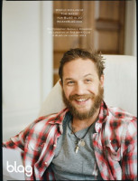 Нуми Рапас и Том Харди в праздничном выпуске журнала Blag