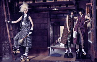 Японская фотосессия  Дафны Гроенфельд