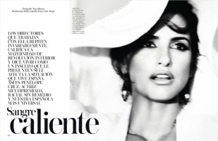 Испанская актриса Пенелопа Крус появилась в черно-белой фотосессии на страницах ноябрьского выпуска 