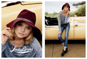Дэвид Ганди и Магдалена Фраковяк в рекламе Lucky Brand