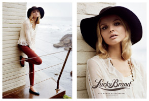 Дэвид Ганди и Магдалена Фраковяк в рекламе Lucky Brand