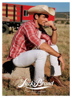 Дэвид Ганди и Изабели Фонтана в рекламе Lucky Brand 