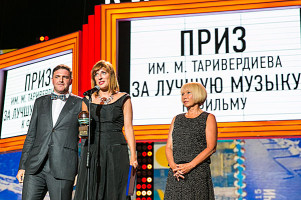 Максим Виторган, режиссер «Синдрома Петрушки» Елена Хазанова и Вера Таривердиева