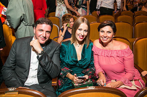 Максим Виторган, Ксения Собчак и Наталья Синдеева