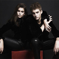 Кайя и Пресли Гербер