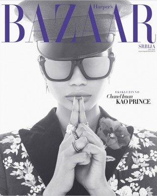 Фото 49002 к новости Шанель Иман в сербском Harper’s Bazaar