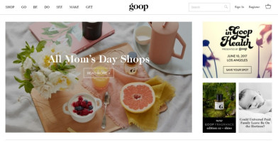 Goop.com - интернет-издание Гвинет Пэлтроу