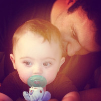 Брайан Остин Грин с сыном