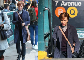 Скарлетт Йоханссон на съемках новой картины в Нью-Йорке