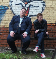 Роман Попов со своим экранным коллегой Александром Петровым