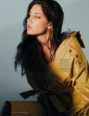 ADELE EXARCHOPOULOS in Io Donna Del Corriere Della Sera, February 2020