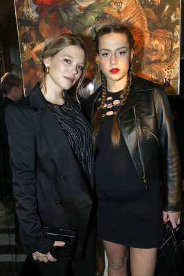 Adele Exarchopoulos at Louis Vuitton Dinner Party, Louvre in Paris 4/11/2017