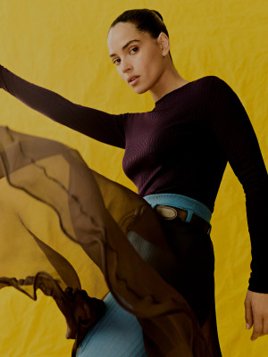 Adria Arjona for Glamour Spain April 2025