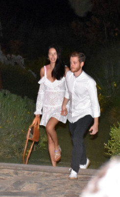 Adriana Lima at a Restaurant for a Dinner in Bodrum, Turkey