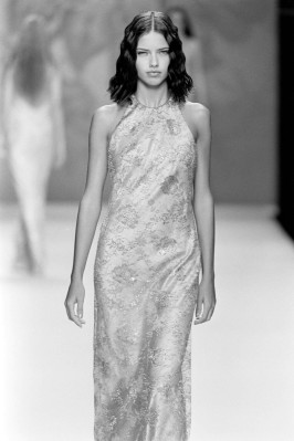 Adriana Lima for Carmen Marc Valvo SS 2000