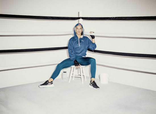 Adriana Lima – Boxes in Puma Campaign, January 2019
