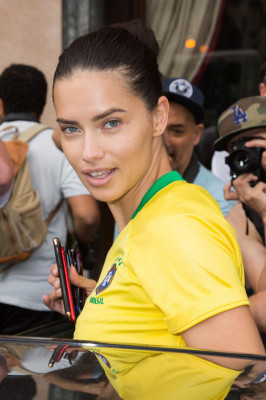 Adriana Lima at Schiaparelli Haute Couture Show at Paris Fashion Wee