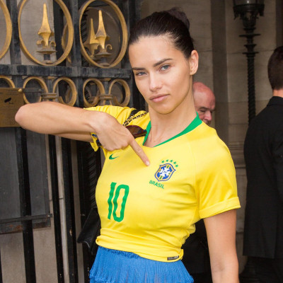 Adriana Lima at Schiaparelli Haute Couture Show at Paris Fashion Wee