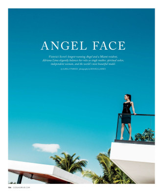 ADRIANA LIMA in Ocean Drive Magazine, March 2017
