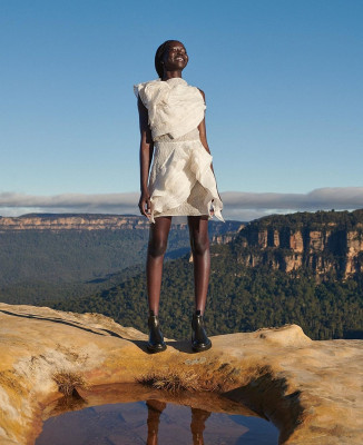 Adut Akech by Derek Henderson for David Jones Store // Spring 2020