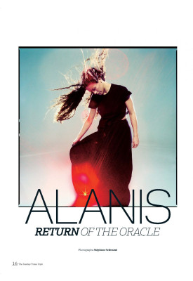 ALANIS MORISSETTE in The Sunday Times Style, April 2020
