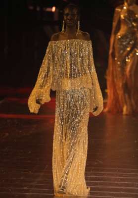 Alek Wek for The 1001 Seasons of Elie Saab