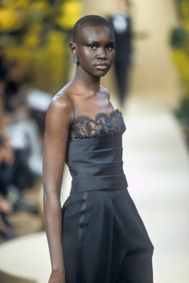 Alek Wek for Yves Saint Laurent  haute couture SS 2000