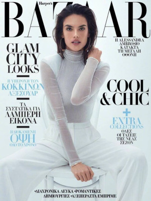 Alessandra Ambrosio – Harper’s Bazaar Greece August 2017 Cover and Photos