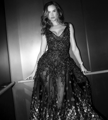 Alessandra Ambrosio at the Vanity Fair Oscars party 2025