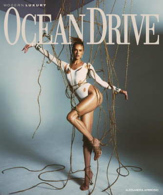 Alessandra Ambrosio for Ocean Drive Magazine December 2023