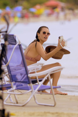 Alessandra Ambrosio in Bikini 12/24/2018