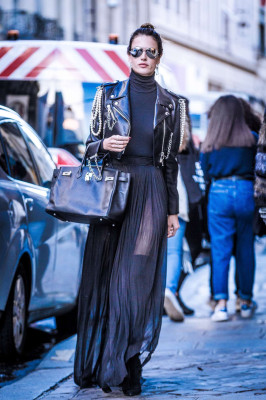 Alessandra Ambrosio out in Paris