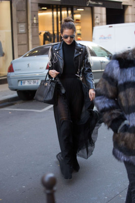 Alessandra Ambrosio out in Paris
