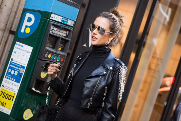 Alessandra Ambrosio out in Paris
